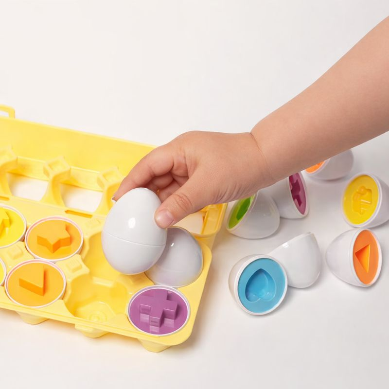 Toddla™ Montessori Geometric Eggs