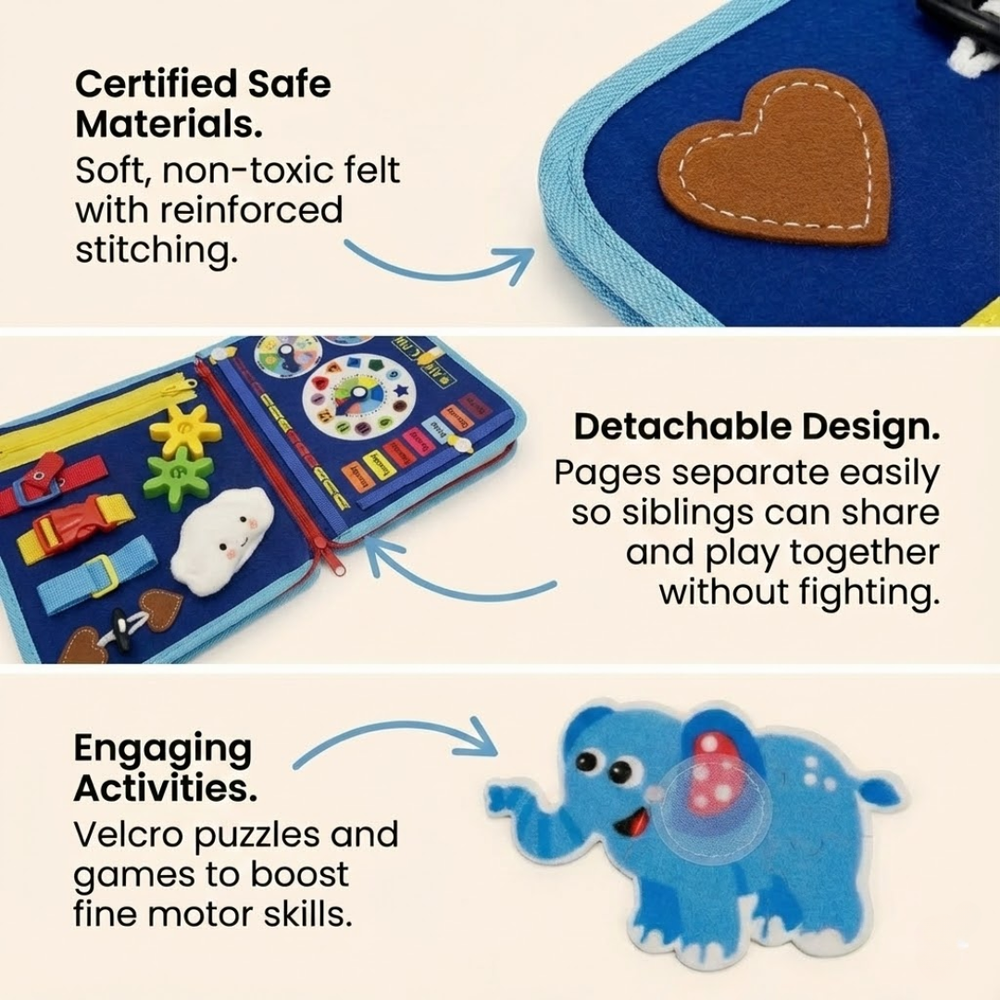 Toddla™ Montessori Busy Board