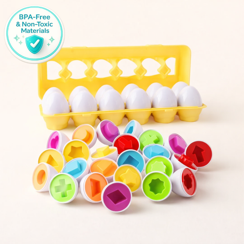 Toddla™ Montessori Geometric Eggs