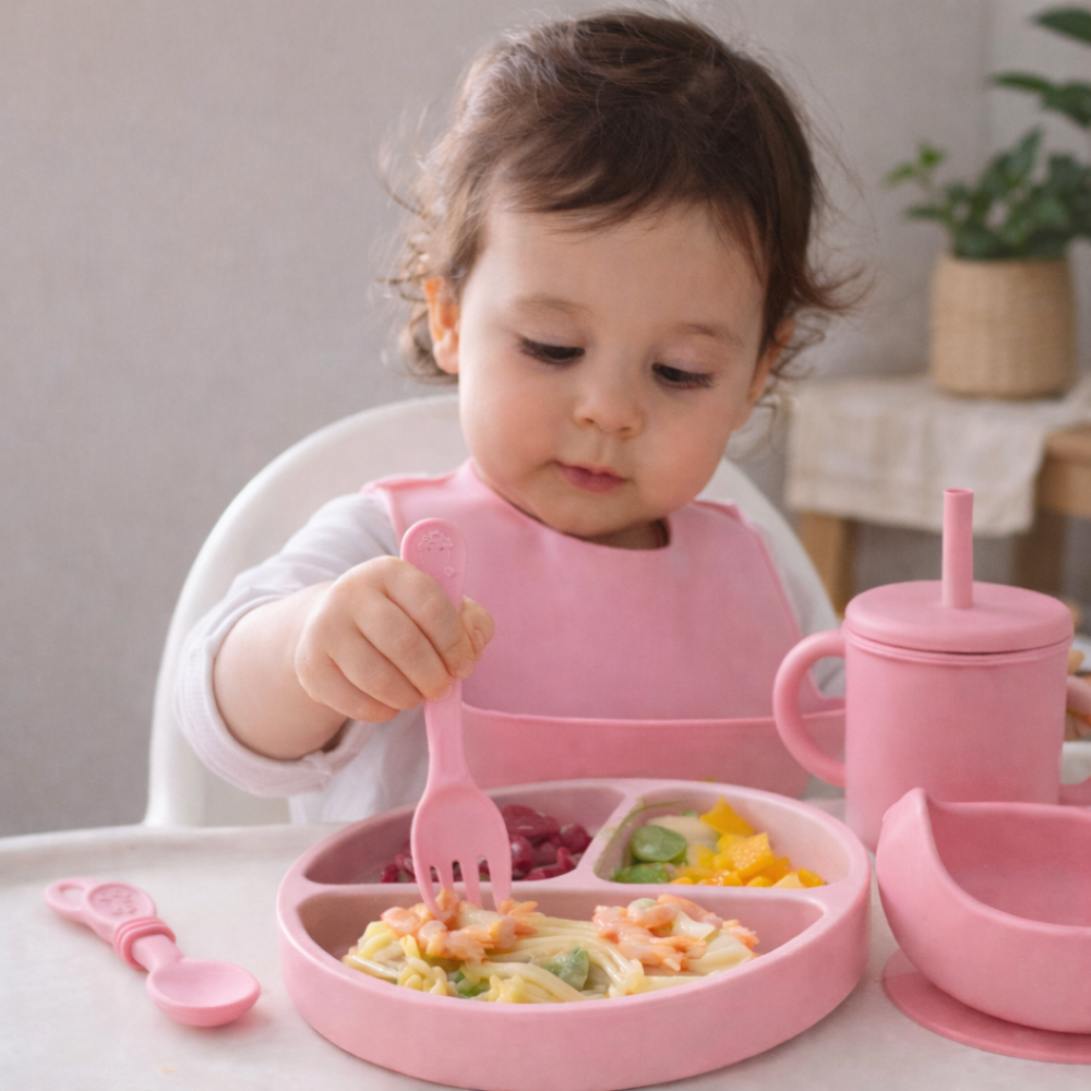 Toddla™ Silicone Baby Feeding Set