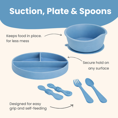 Toddla™ Silicone Baby Feeding Set
