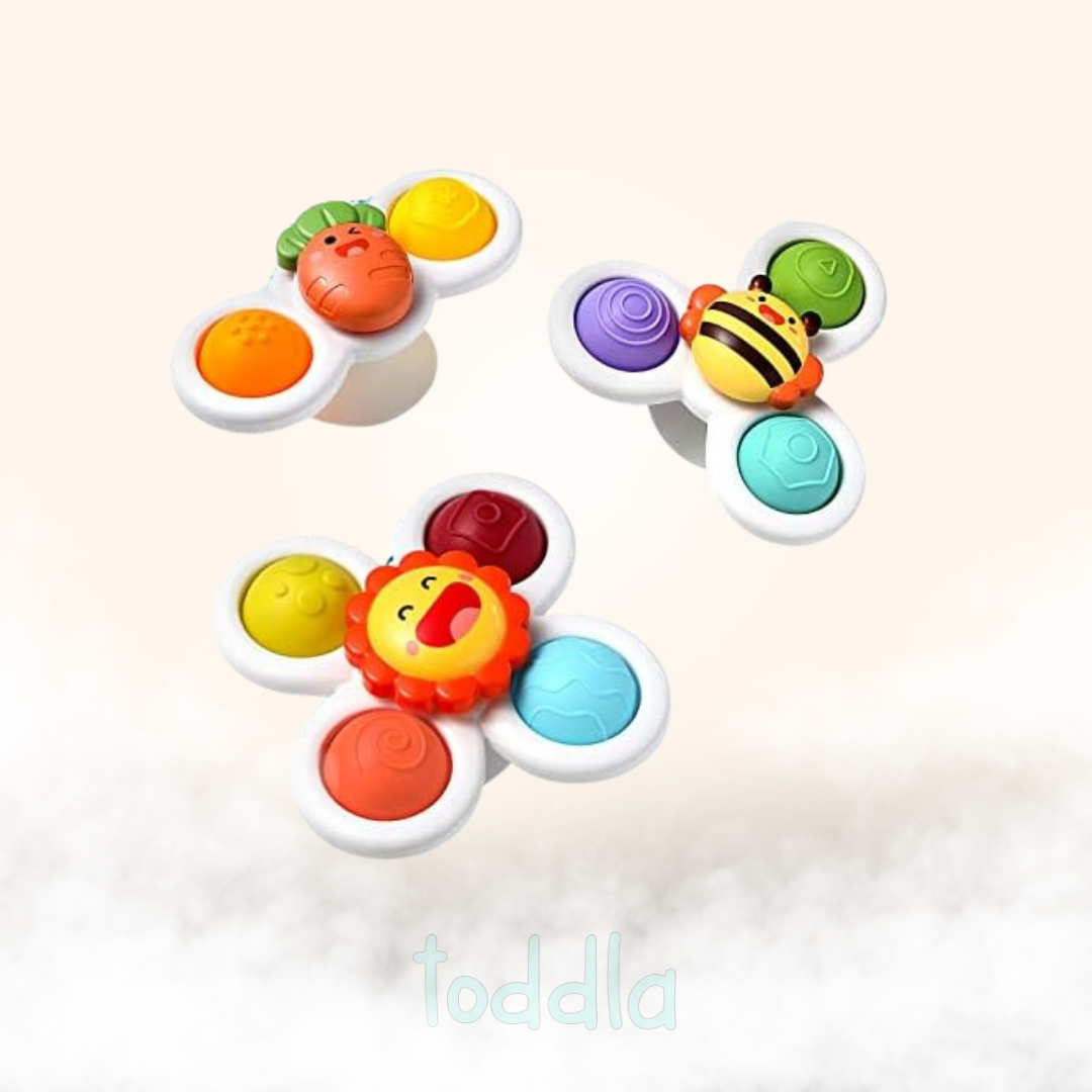 Toddla™ Suction Fidget Spinner (3 Pack)